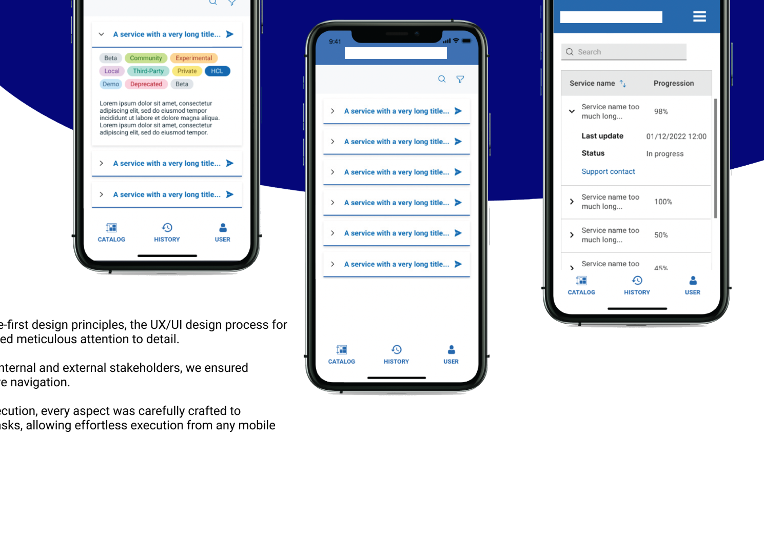 Self Service Catalog Interface